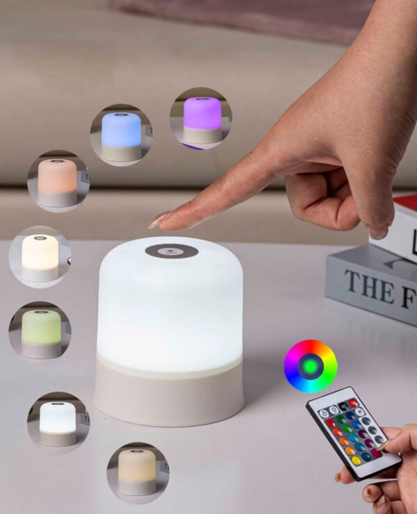 Tri-Color LED, Soft Dimming, Portable & Cordless, USB Powered, Touch Control, Ideal for Christmas & Birthday Gifts - Image 6