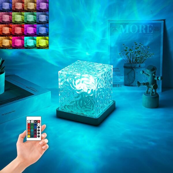 Ocean Wave Ceiling Projector, Midnight Aura Lamp Water Lamp with Remote Control, 16 Colors Wave Night Light for Room Decor