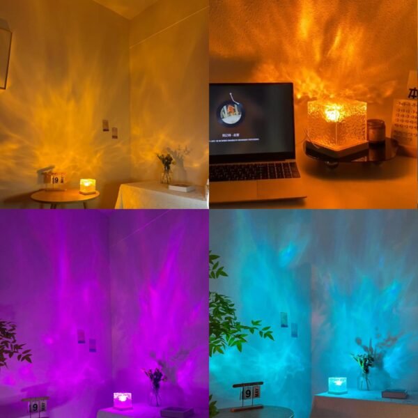 Ocean Wave Ceiling Projector, Midnight Aura Lamp Water Lamp with Remote Control, 16 Colors Wave Night Light for Room Decor - Image 9